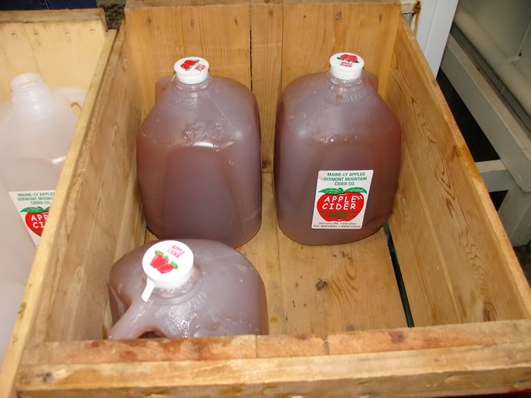 cider in jugs