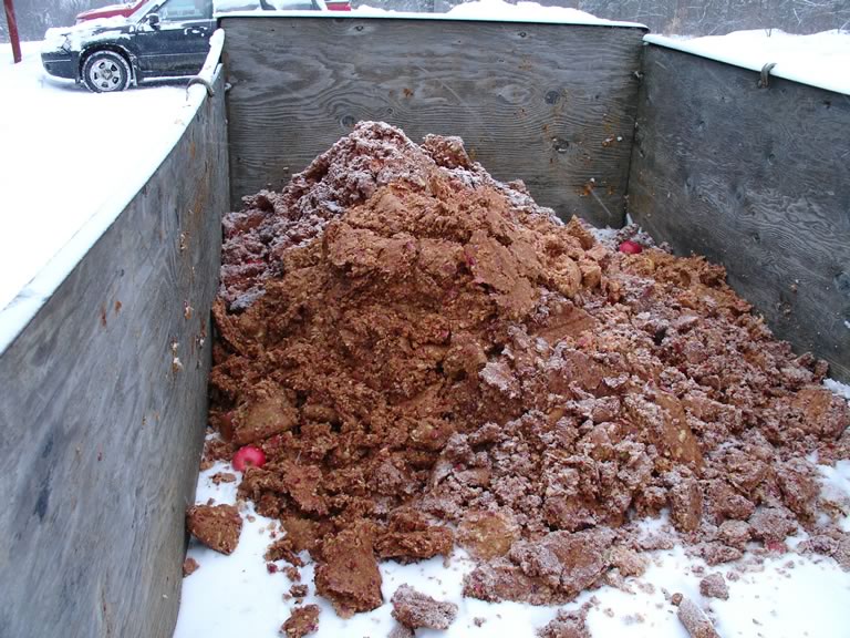 pile of apple pumice